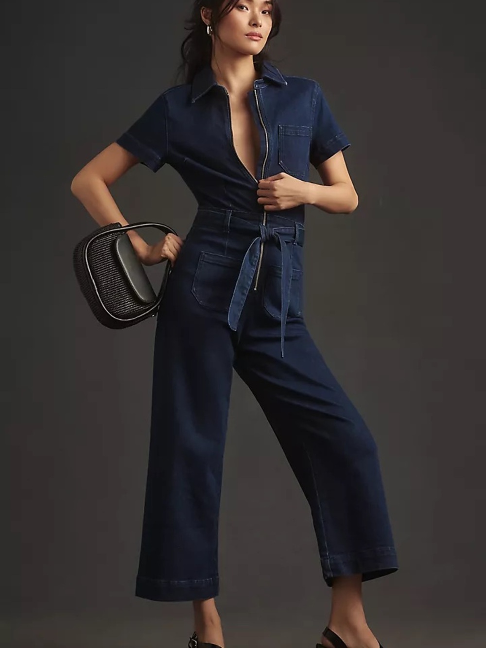 The Colette Weekend Denim Jumpsuit by Maeve